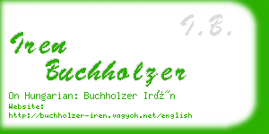 iren buchholzer business card